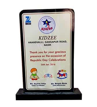 Appreciation Award From Kidzee School